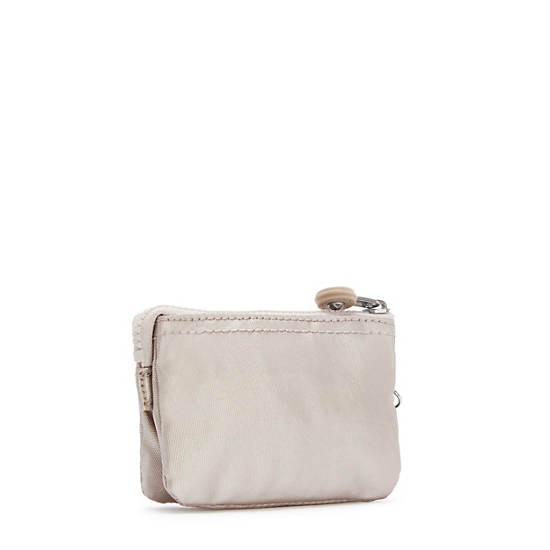 Sacs Kipling Creativity Mini Pouch Metallic Keychain Beige | FR 1112RV